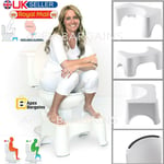 2pc Bathroom Toilet Stool Squatty Adults Step Stool Anti Slip Potty Poo Training