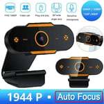 Full Hd 1080p Autofocus Webcam Camera With Microphone Usb Fr Pc Desktop Computer