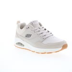 Skechers Uno Retro One 183020 Mens Beige Leather Lifestyle Trainers Shoes