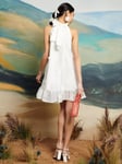 Sister Jane Dream Cali Flower Linen Blend Dress, White