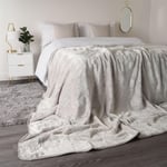 Luxury Faux Fur Large Mink Fleece Throw Blanket