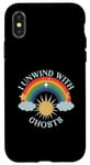 iPhone X/XS I Unwind With Ghosts Rainbow Sun Stars Case