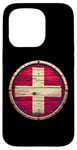 Coque pour iPhone 15 Pro Drapeau vintage de la Suisse vieilli Proud Swiss Patriot