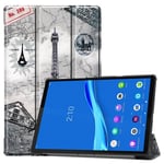 Lenovo Tab M10 FHD Plus TB-X606F Designer Tri-Fold Case EiffelTower