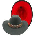 Cowboy-hattu 2023 syksy ja talvi kihara-lierinen punk-tyylinen iso-lierinen hattu miehille ja naisille cool ratsastushattu western-cowboy-hattu