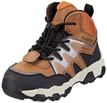 Geox Garçon J Magnetar Boy B Abx Sneakers, Lt Brown/Black, 28 EU