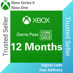 12 Months - Game Pass Core - Xbox Live Gold Subscription Membership (Digital)