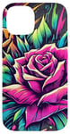 iPhone 14 Floral Rose Botanical Art, Vibrant Street Style, Love Roses Case