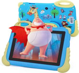 Tablettes 7 Pouces Pour Enfants,Android 13 Hd Ips Ecran D¿Affichage Tablettes Pour Enfants,Wifi,Double Camera,2900Mah Tablette Educative D¿Apprentissage Pour Les Tout-Petits Rouge Bleu