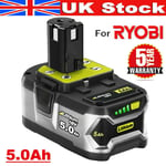 18V 5.0Ah Genuine Lithium Battery For Ryobi P108 ONE+ Plus RB18L40 RB18L50 P104