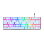 ASUS ROG Falchion Ace 65% RGB Gaming Mechanical Keyboard, Lubed ROG NX Red Switches & Switch Stabilizers, Sound-Dampening Foam, PBT Keycaps, Wired with KVM, Three Angles, Cover Case-White, UK Layout