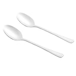 Salter Buxton Serving Spoon Set – 2 Piece,18/0 Stainless Steel, Mirror Polish Flatware, 15-Year Guarantee, Large Salad Spoons, Dishwasher Safe, For Serving Buffets, Dinner Parties & Family Meals