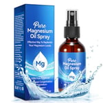 Pure Magnesium Oil Spray - 100% Natural Ultra Pure Magnesium Spray, Skin Topical Magnesium Chloride Oil, Perfect for Sports & Muscle Relaxation, Liquid Oil Concentrate 60ml (60ML)