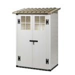 Garofalo Tuscany Evo 100/2 Abri de jardin en résine 122,5 x 82,5 x 201 cm - Beige