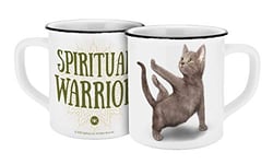 Yoga Dogs & Cats 13546 Warrior Mug en céramique pour Yoga Cats Warrior 400 ml