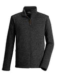 killtec Homme Veste polaire tricotée/veste à col montant KOW 3 MN JCKT, dark anthracite, XXL, 39678-000