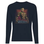 Guardians of the Galaxy I Am Retro Groot! Men's Long Sleeve T-Shirt - Navy - M