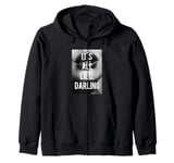 Es sind alles Lügen Darling, cool black white t-shirt woman Zip Hoodie