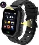 Montre Connectée Enfant Avec Carte Sim, Montre Téléphone Enfant Avec Appel Sos Sms Message 25 Jeux Appareil Photo Musique Alarme Podomètre Calculatrice Lampe,Montre Cadeau Parfait Pour Garçons Filles