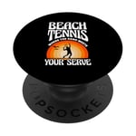 Beach Tennis Where The Sand Meets Your Serve PopSockets Adhesive PopGrip