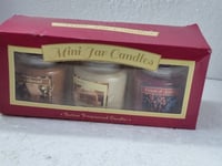 Christmas Mini Jars Festive Fragrant Candle Set Gingerbread 3 x 85g