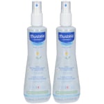 mustela® Bébé Enfant Eau Rafraîchissante Coiffante à la camomille BIO Peau Normale Solution(S) 2x200 ml