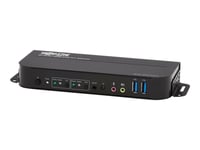 Eaton Tripp Lite Series Hdmi Kvm, 2-Port 4K 60Hz 4:4:4, Hdr, Hdcp 2.2 Support, Ir Remote And Usb Cables - Omkopplare För Tangentbord/Video/Mus/Ljud/Usb - 2 X Kvm/Ljud/Usb - 1 Lokal Användare - Skrivbordsmodell