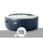 Spa gonflable - INTEX - PureSpa Blue Navy rond - 140 diffuseurs à bulles - 4 places