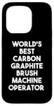 Coque pour iPhone 15 Pro Meilleur opérateur de machine à brosse en graphite de carbone au monde