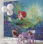 Disney Mermaid PHOTO wallpaper 368x254cm giant mural blue green Ariel's Castle