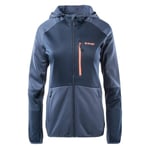 Hi-Tec Naisten / naisten Camila Full Zip huppari, Sininen indigo/musta iiris UTIG887_blueindigoblackiris