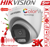 HIKVISION ColorVu 5MP CCTV IR Camera Audio 3K Smart Light Night Vision Outdoor