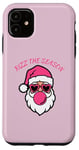 iPhone 11 Christmas Santa Pink Rizz The Season Pink Gum Case