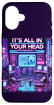 iPhone 16 It's All In Your Head Cyberpunk Japanese Vaporwave Aesthetic Case