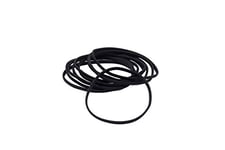 Big Hair Tools XXL Size Hair Elastics Flat - Black - 10 Pack