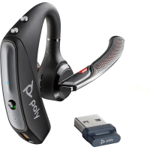 POLY Voyager 5200 UC USB-A Headset +BT600 Dongle TAA Trådløs Ørekrok Kontor/kundesenter Micro-USB Bluetooth Sort