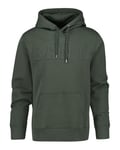 GANT Sweat à Capuche embossé Sweatshirt, Vert foncé, S Homme