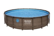 Piscine tubulaire Bestway Power Steel Swim Vista bois ø5,49 x h.1,22 m