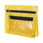 Expandable Pencil Pouch 1 Pack Zipper Binder Pouch Pencil Case Yellow