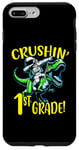 Coque pour iPhone 7 Plus/8 Plus Motif « I Crushed 1st Grade Astronaute on a T Rex School »