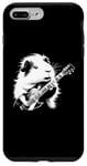 Coque pour iPhone 7 Plus/8 Plus Cochon d'Inde jouant de la guitare électrique Rock Star Guitarist