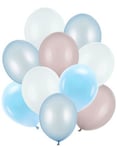 Ballongset med 10 St Metalliska och Pastellfärgade Ballonger