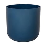 Ivyline Jardinière en céramique, Bleu Marine, Hauteur 18,5 cm x Profondeur 18,5 cm