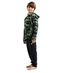 HURLEY Naturals Full Zip PO Sweatshirt Fille- Taille: 8 ans (S), Multicolore/Camouflage - Vert