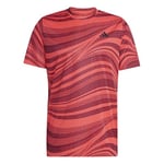 adidas Men's Club Tennis Climacool Graphic T-Shirt, Shadow red/semi Lucid red, S