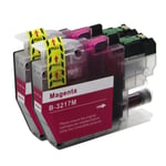 2 Magenta Printer Ink Cartridges for use with Brother MFC-J5335DW & MFC-J6530DW