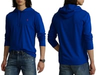 Polo Ralph Lauren Hooded T-Shirt Jersey Hoodie Retro Preppy Sweatshirt/S