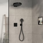 Hansgrohe ShowerSelect Comfort Q dusjbatteri, sort