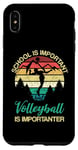 Coque pour iPhone XS Max L'école est importante mais le volleyball est importateur pour les jeunes enfants