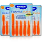 3x Wisdom Interdental Brushes XXX Fine 0.45mm Orange Oral Hygiene Dental Floss